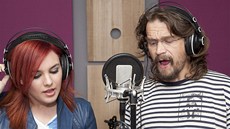 Ewa Farna a Dan Bárta pi nahrávaní písn estej pád k seriálu Gympl s...
