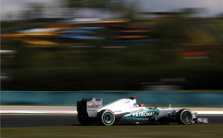 Michael Schmacher s vozem Mercedes