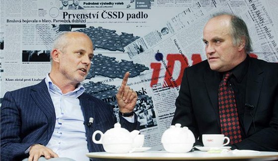 Michal Horáek (vlevo) a Michael Kocáb.