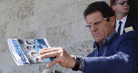 Nový ruský trenér Fabio Capello jet ped svým jmenováním navtívil utkání