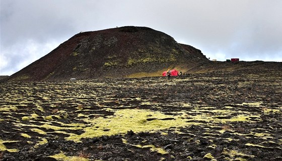 Sopka Thrihnukagigur na Islandu