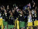Slavnostní zahájení olympijských her si naplno uívali také lenové brazilské