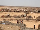U hranic se Somálskem na nkolika místech vyrostly obí tábory uprchlík. 