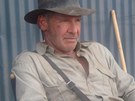 Harrison Ford pi natáení filmu Indiana Jones a království kiálové lebky