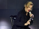 Madonna pi vystoupení v paíské Olympii (26. ervence 2012)