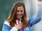 Slovenská skeetaka Danka Barteková si vystílela bronz. (29. ervence 2012)