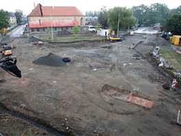 Aktuln pohled na pestavovanou olomouckou kiovatku ulic Dobrovskho,...