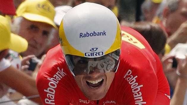 VE VEDEN. Nejlep as v druhm zvodu proti chornometru na leton Tour de France dlouho drel panl Luis-Leon Sanchez. 