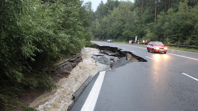 Nsledky sobotn bouky u Rjova na eskokrumlovsku