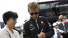 Jenson Button s vozem McLaren
