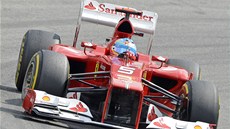 Fernando Alonso - nejrychlejí jezdec pi tetím tréninku na Velkou cenu