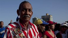 Kubánci na oslavách revoluce (26. ervence 2012).