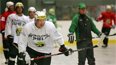 Petr Kumstát na tréninku Karlových Var�