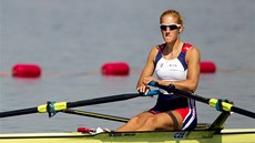 Vesla�ka Mirka Knapková p�i tréninku na olympijském kanálu. (25. �ervence