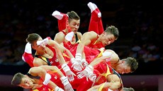 Nmecký gymnasta Philipp Boy na hrazd