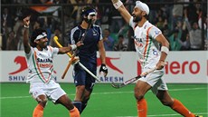 GÓL. Indický pozemní hokejista Sandíp Singh si pro olympijské hry vytyčil