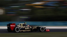 SILNÝ LOTUS. Romain Grosjean si v kvalifikaci Velké ceny Maarska formule 1