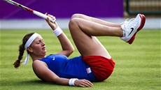 Petra Kvitová hraje proti Ukrajince Bondarenkové.