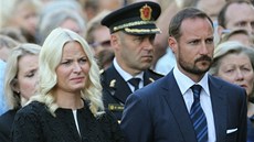 Norská korunní princezna Mette-Marit a korunní princ Haakon se úastnili
