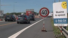 Dopravní omezení na Pra�ském okruhu u �erného mostu