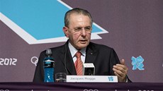 Olympijský éf Jacques Rogge na tiskové konferenci