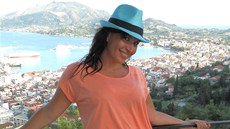 Andrea Kalivodová na dovolené na eckém ostrov Zakynthos. 