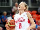 Basketbalistka Kateina Bartoová po prohraném utkání s Tureckem (30. ervence