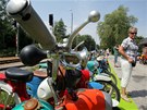 Na srazu moped v jihoeských Jílovicích obdivovali návtvníci dv stovky