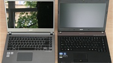 Acer: vlevo ultrabook, vpravo notebook.