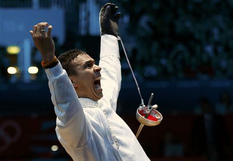 ermí Ruben Limardo se raduje z historicky druhého olympijského zlata pro