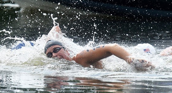 VÍTZKA. Maarka Eva Risztovová (na snímku) si pi olympijském plaveckém