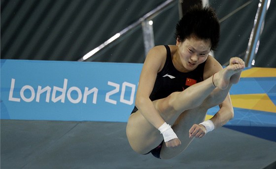 chen uo-lin z íny obhájila v Londýn olympijské zlato ve skocích z