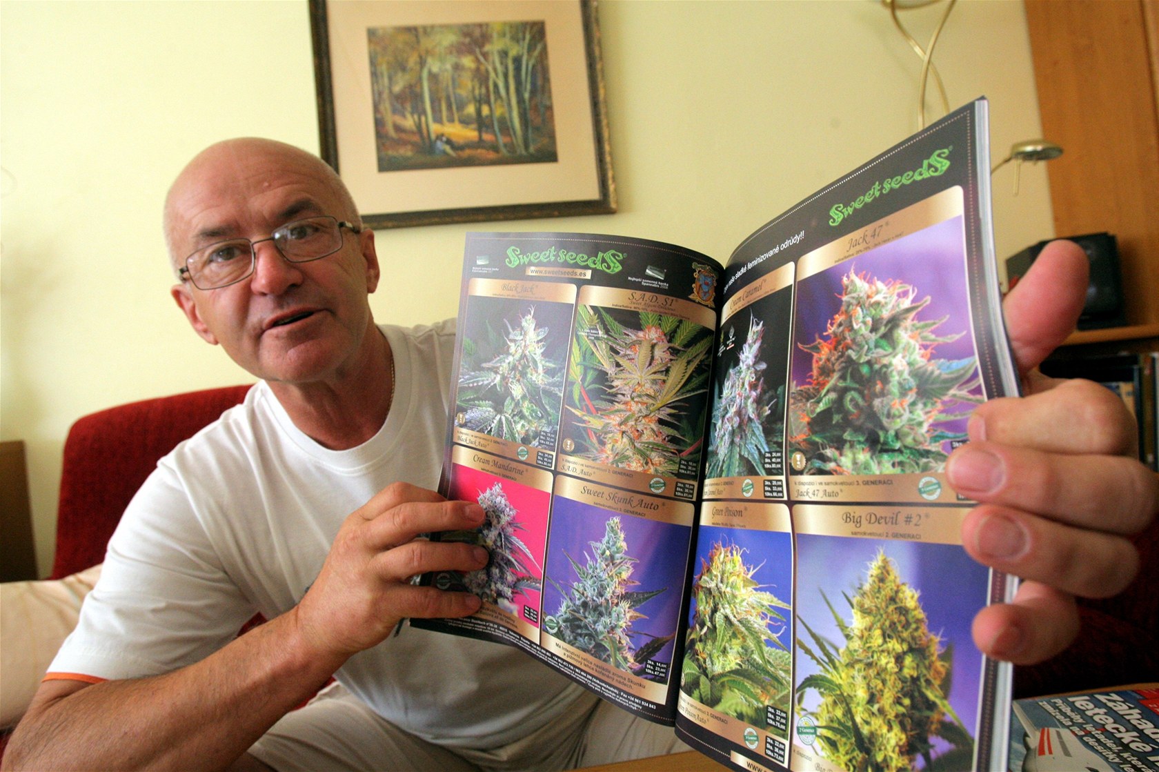 Zden�k Majzlík z Týna nad Vltavou je jedním z bojovník� za legalizaci konopí