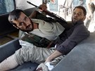 Bojovníci Syrské osvobozenecké armády v bojích o Aleppo (1. srpna 2012)