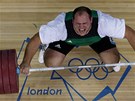 maďarský vzpěrač Peter Nagy na olympijských hrách v Londýně