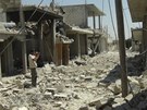 Válená zkáza v syrském mst Talbejseh, které leí nedaleko Homsu (6. srpna