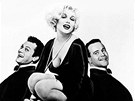 Tony Curtis (vlevo), Marilyn Monroe a Jack Lemmon pro film Nkdo to rád horké