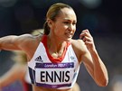 Britská sedmibojaka Jessica Ennisová vyhrála olympijský závod na 100 metr
