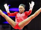 Americká gymnastka Gabrielle Douglasová (31. ervence 2012)