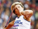 Otpaka Barbora potáková pi olympijské kvalifikaci (7. srpna 2012)