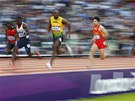 VSTÍC FINÁLE. Jamajský sprinter Usain Bolt vyhrál své semifinále a ve finále