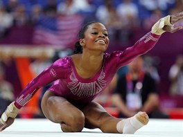 ZÁVRENÁ PÓZA. Americká gymnastka Gabrielle Douglasová má za sebou olympijský...