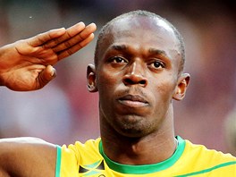 JDU NA TO! Jamajan Usain Bolt ped semifinálovým závoden na 200 metr. (8....