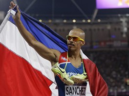 PODRUH ZLAT. Flix Sanchez z Dominiknsk republiky vyhrl finle na 400