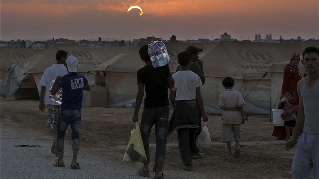 Syrt uprchlci v Jordnsku (1. srpna 2012)