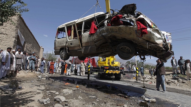 Nsledky atenttu na zpadnm pedmst Kbulu (7. srpna 2012)