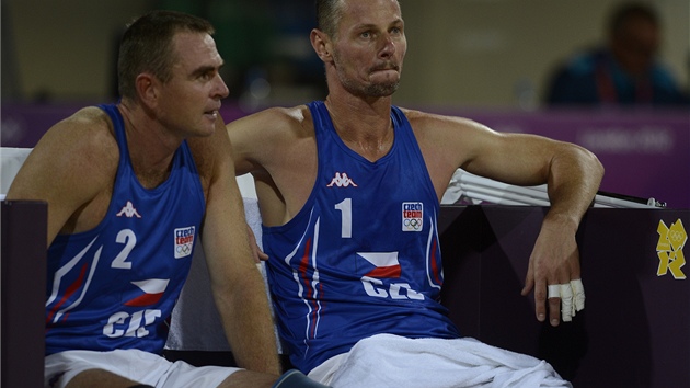�e�tí beachvolejbalisté Petr Bene� a P�emysl Kubala