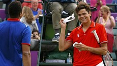 PORÁKA S ÚSMVEM. Kanaan Milos Raonic prohrál s Jo-Wilfriedem Tsongou z