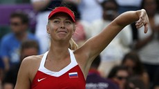 AHOJ VEM! Ruská tenistka Maria arapovová zdraví diváky po postupu do