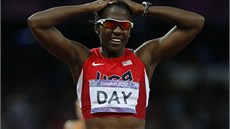 Sedmibojaka Sharon Dayová z USA po závod na 800 metr
